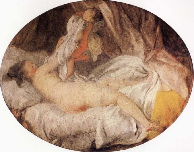 Jean Honore Fragonard The Stolen Shift Sweden oil painting art